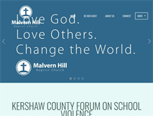 Tablet Screenshot of malvernhill.org